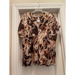 Adrienne Size Small V Neck Top